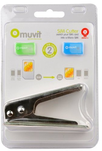 Muvit MUMICSIMAD005 Cutter Mikro-Sim auf Nano-Sim für Apple iPhone 5
