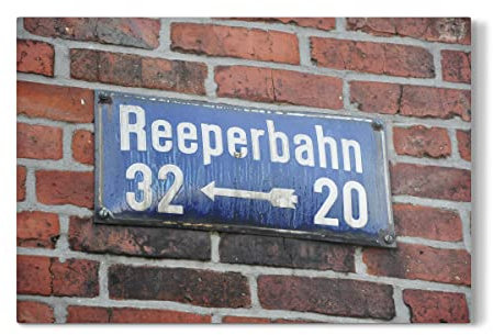 artboxONE Galerie-Print 150x100 cm Reeperbahn hochwertiges Acrylglas auf Alu-Dibond Bild - Wandbild von AB1 Edition