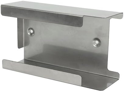 Medi-Inn+ Edelstahl-Handschuhhalter | Edelstahlspender für Einmalhandschuhe | 1-fach Medium - für 1 Handschuhbox
