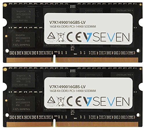 V7 V7K1490016GBS-LV Notebook DDR3 SO-DIMM Memory Module 16 GB (2 x 8 GB KIT, 1866 MHZ, CL13, PC3-14900, 204 Pin, 1.35 V, Low Voltage)