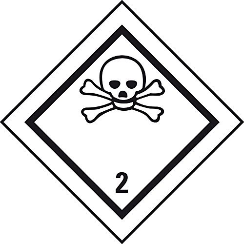 LEMAX® Verpackungskennzeichen Kl.2.3 Giftige Gase,Haftpapier,permanent,50x50mm,1000/Rolle