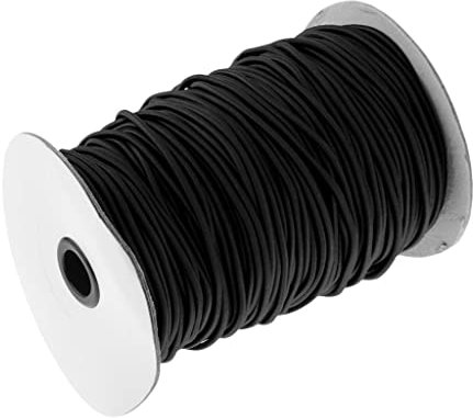 MagiDeal Elastische Rope Expanderseil Gummiseil Planenseil Spannseil Ø 3mm Schwarz/Weiß, Schwarz, 100m