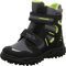 Superfit Husky 2 Kinder Winterstiefel aus Kunstleder in Schwarz Grün mit Gore Tex Membran. schwarz/grün Gr. 32