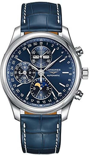 Longines Master Chronograph Automatik blaues Zifferblatt Herrenuhr L27734920