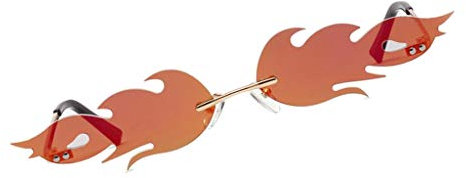 Baoblaze Sonnenbrille Feuer UV400 Gläser Welle Sonnenbrille Brille für Damen, rot, onesize