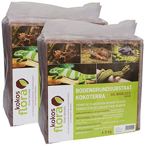 Kokosflorag Kokoterra Big Block grob, 4,5 kg, 2 x 50 L