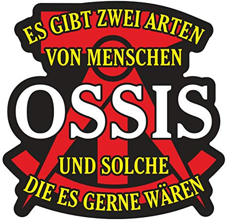 Spaß Kostet Aufkleber Es gibt 2 Arten von Menschen OSSIS und die es gern wären (Wetterfest)