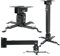 Homcine Universal Projector Mount, Black, Compatible with Epson, Optoma, Benq, Adjustable Height, Ceiling/Wall Mount, Quick Release