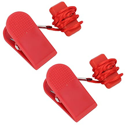 VBESTLIFE Sicherheitsschlüssel Laufband, 2 Stück Laufband Sicherheitsschlüssel Laufband Magnetischer Sicherheitsschalter Fitness Ersatz(20 * 35mm models)
