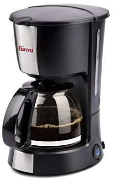 Girmi MC25 Macchina per Caffè Americano, Capacidad 0,6 l, 550 W, 6 tazze, Filtro in nylon, Carffa in vetro, BPA FREE, Nero