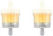 MCHNIC 2x Benzinfilter Kraftstofffilter 6mm Universal für Mofa, Moped, Mokick, Motorrad, Roller, Atv, Quad, Auto Traktor usw.