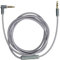 kwmobile Cable para Cascos Beats Studio 3 / Solo 3 / Solo2 / Studio 2 / Studio 1 / Mixr - Cable de Repuesto 150CM con micrófono y Conector Jack Gris