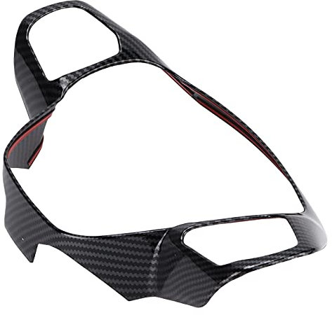 Coprivolante Stile Fibra di Carbonio, Telaio Rivestimento Volante Sostituzione Copertura Stile Fibra di Carbonio per Focus 2019-2021