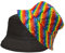 Alsino Anglerhut Fischerhut Sonnenhut Bucket Hat Reversibel Freizeithut Outdoor Wende-Hut Sommermütze Herbst Camping Reisen Wandern - für Damen Herren Kinder, Motiv wählen:Paisley Rainbow