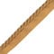 Discount Fabrics Flange Cord - 19mm Cotton Piping for Sewing, Cushions, Upholstery Ribbon Flanged Trim Cushion Thread Plait Furnishing (Antique Gold, 5m)