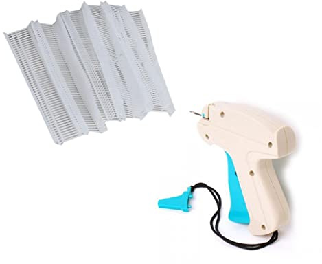 Etikettenmaschine mit 12700 x 1,5 cm Etikettier-Widerhaken – leichtes Handwerkzeug zum Befestigen von Etiketten an Kleidung und Kleidungsstücken