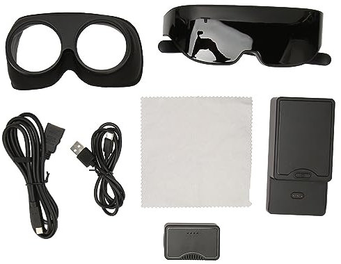 VR-Headset 4K HD 3D IMAX Gaint-Bildschirm, Geringes Gewicht, Myopiefreundliche VR-Brille für Spielvideos, 4000-mAh