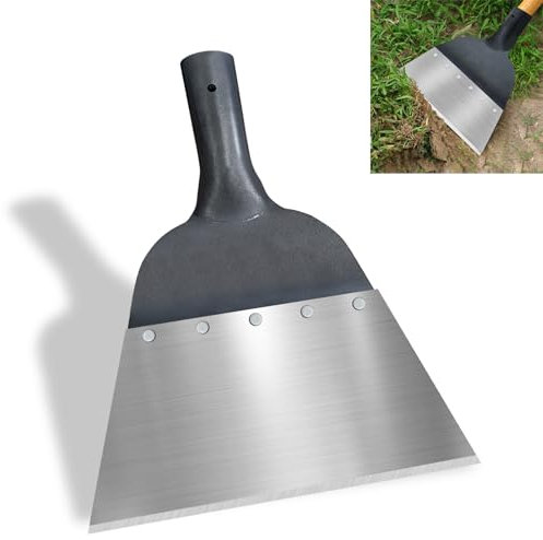 Gartenschaufel Stahl-Reinigungsschaufel,21cm Multi Reinigungsschaufel Gartenhelferin Geeignet für Landwirtschaft und Gärten Unkraut,Schneeschaufeln,Enteisen,AußEnbereich,Haus,Bauernhof