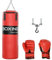 SPORTNOW Hängender Boxsack Erwachsene Faust 20kg Boxsack mit 4-Punkt-Stahlkette und Karabinerhaken, inkl. Handschuhe für Boxen, MMA, Kickboxen
