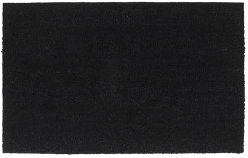 vidaXL Fußmatte Schwarz 50x80 cm Kokosfaser Getuftet