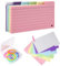 150PCS Karteikarten, 7.5 x12.5cm Lernkarten Flashcards mit 7 Karteikarten Ring Vokabelkarten 6 Farben für Schule Schulsachen Büro Zuhause Lernen Index Cards birstrol stecker