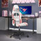 LIANGDONFC ohrensessel Vintage、kinosesselGaming-Stuhl Weiß und Rosa KunstlederWohnzimmer, Büro,