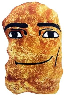 TOPLITHE Gegagedigedagedago Chicken Nugget Plüsch, 2024 Neues Cotton Eye Joe Meme Plüschkissen for Fans Kinder Erwachsene Geschenk(Chicken Nuggets)