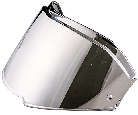Helmvisier für FF900 Valiant II,Motorradhelm Visier,Motorrad Wind Schild Helm Objektiv Visier,Vollgesichts Helmlinsenvisier Motorradhelm Zubehör (Chrom Silber)