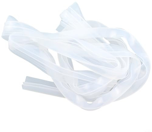 Zilimontt Joint d'étanchéité en forme de F pour porte de douche - Épaisseur du verre : 6 mm - Joint d'étanchéité en caoutchouc et plastique pour portes de douche - 2 m