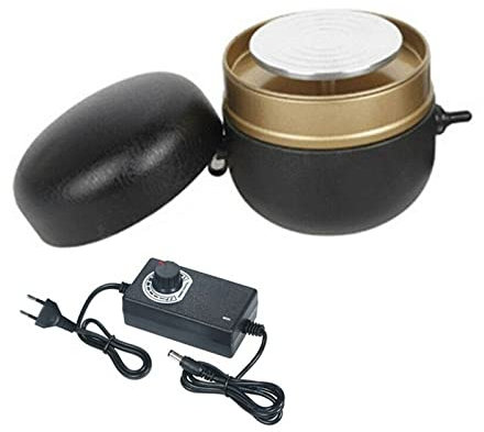 KUOYTT Macchina per la formatura della Ceramica Mini Professionale elettrica per tornio da vasaio Macchina per la formatura della Ceramica con Vassoio per Lavoro Argilla Arte Artigianato