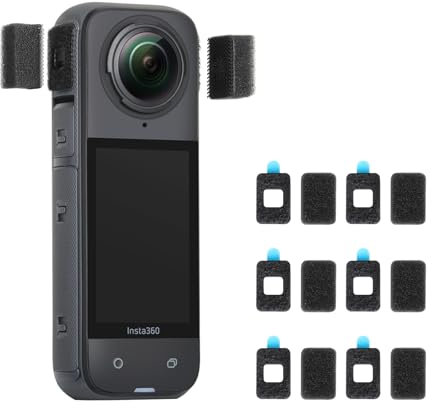SEASKY [6 Paar] Geräuschreduzierendes, winddichtes Schaumstoff-Zubehör für Insta360 X4 X3 X2 GoPro Hero 13/12/11//10/9 schwarze Sport-Action-Kamera