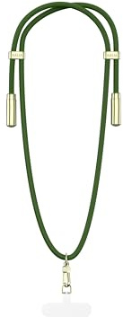 Kaija SmartCord Handykette mit integriertem Ladekabel - Usb-C & 8-Pin Anschluss für alle iPhone und Android Modelle - Universell, kompatibel mit jeder Handyhülle (USB-C, Grün)