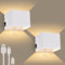 GeyouLux 2 Stück 6000mAh Akku Wandleuchte mit Bewegungsmelder Innen 5W Aufladbare Wandleuchte Innen Ohne Stromanschluss mit 3 Modi 3000K Wandlampe Innen Akku für Treppe Flur Wohnzimmer Schlafzimmer