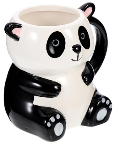 Cabilock Ceramic Panda Shape Mug Cute Animal Cup Decorative Panda Coffee Cup Gift for Mom and Office Use