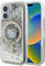 CG MOBILE Hello Kitty HKHMP16SLGDIK Case for iPhone 16 6.1 Inch Black and Gold Liquid Glitter Fever
