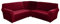 SXZAGZR Sofabezug Ecksofa L Form 5 Sitzer, L-förmiger Sofabezug, L-Form Sofahusse, Couchbezug rutschfest, Eckcouch Cover, Samt Sofabezug Eck Stretch Sofa Überzug (Rot)