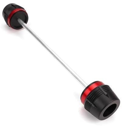 YSQOFD Motorrad Sturzbügel Für Kawasaki Z900 Z650 Z 900 Für Ninja 650 Für Versys650 2020-2024 Motorrad Vorderachse Rad Gabel Slider Crash Protector Sturzschutz(Rot)