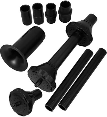 PartyKindom 9 Pcs Mushroom Fountain Spray Heads Set for Submersible Durable Nozzles for Pool Aquarium and Garden Fountains Height with Extension Tubes