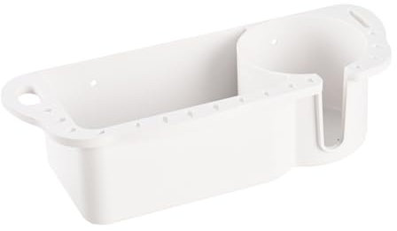 Boat Caddy, Drainage Boat Seat Storage Rack with Cup Holder Heavy Duty Marine Tool Organizer for Kayaks Pontoons Angling Fishing