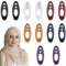 12 Stück Hijab Pins Clips, Bunte Hijab Nadeln, Sicherheit Kopftuch Clips, Elegante Schals Brosche Pin, Cute Dekorationsclip, Sicherheitsnadeln für Muslin Frauen Brautkleid, Kleider