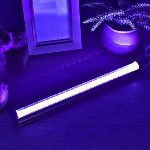 Tiajingzi LED Schwarzlicht Leiste, UV Schwarzlichtröhre Für Fluoreszierende Partys, 30cm Beleuchtungsstab Für Neonpartys, Fluoreszierende Poster, Körperbemalung, Geburtstag, Halloween