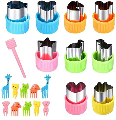 Sandwich Cutters, 20PCS Sandwich Bread Cutters Set, Vegetable Cutters, Stainless Steel Fruit Shape Cutter for Set Sandwich Mold Gift for Boys Girls