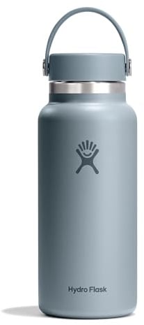 Hydro Flask – Wide Flex Cap 946 ml (32 oz) Bottle | Edelstahl, auslaufsicher – Kalt 24 Std., heiß 12 Std. isoliert – Shale Gray