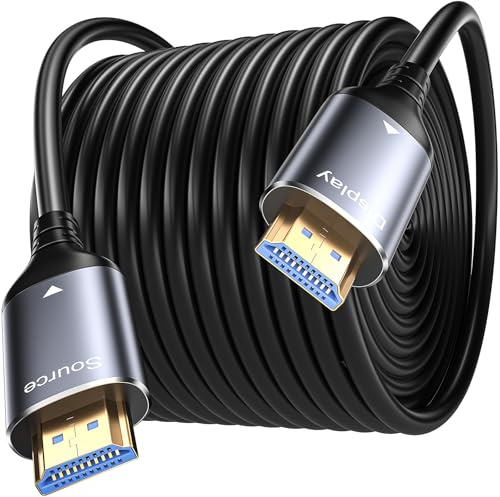 WTPGTI 8K HDMI Glasfaserkabel 10M, HDMI 2.1 Kabel 48Gbps Ultra High Speed,In Wall CL3 Rated,AOC 8K@60Hz,4K@120Hz/144Hz Dynamic HDR eARC Dolby HDCP2.2 Kompatibel mit PS5,Xbox SeriesX,PC,TV