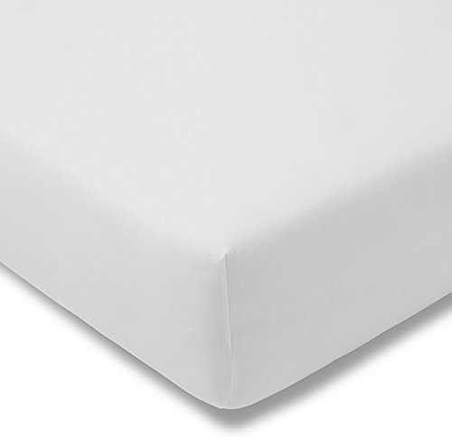 Estella Spannbettlaken Mako-Feinjersey weiß Größe 90x210 cm - 100x220 cm