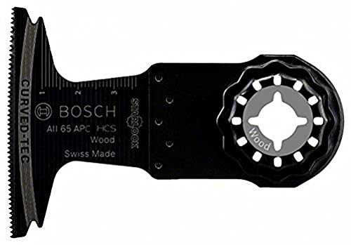 Bosch Professional 5x HCS Tauchsägeblatt AII 65 APC (für Weichholz, 40 x 65 mm, Zubehör Multifunktionswerkzeug)