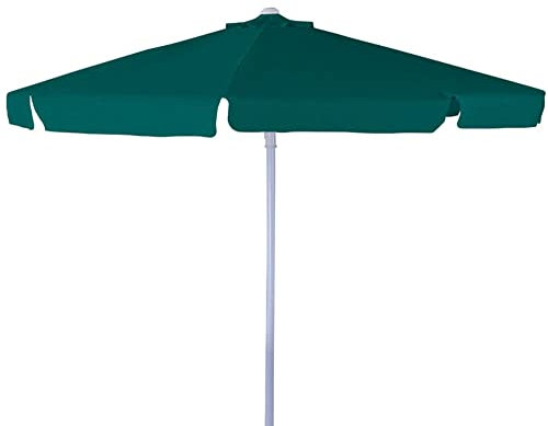 VERDELOOK Ombrellone in Alluminio e Poliestere, 3x3 m, Verde Scuro
