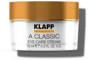 KLAPP Cosmetics - A Classic - Eye Care Cream - mit Vitamin A und E für eine bessere Hautregeneration - für anspruchsvolle und reife Haut - 15 ml