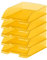 Leitz Briefkorb Standard A4, 5er Pack, Briefablage in Premium-Qualität, Stapelbare Ablagefächer als Schreibtisch-Organizer, Kombinierbar mit Plus-Serie, Gelb Frost, 52270010