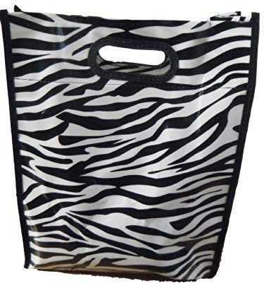 Fat-catz-copy-catz Fashion Tote Zebra Animal black & white print recycled eco friendly, waterproof, ladies lunch, shopping, travel, handbag